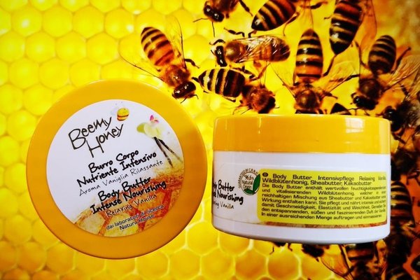 BeeMy Honey Körperbutter Vanille Schloss Warlitz /  Natura House 250g. Frühlingsaktion